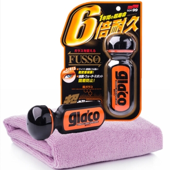 Soft99 Ultra Glaco Scheibenversiegelung 70ml + Super Cloth Microfasertuch