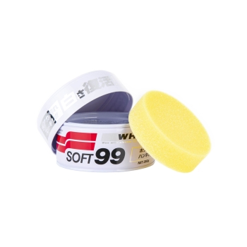 Soft99 White Soft Wax - Auto Hartwachs für weiße / helle Autolacke 350g