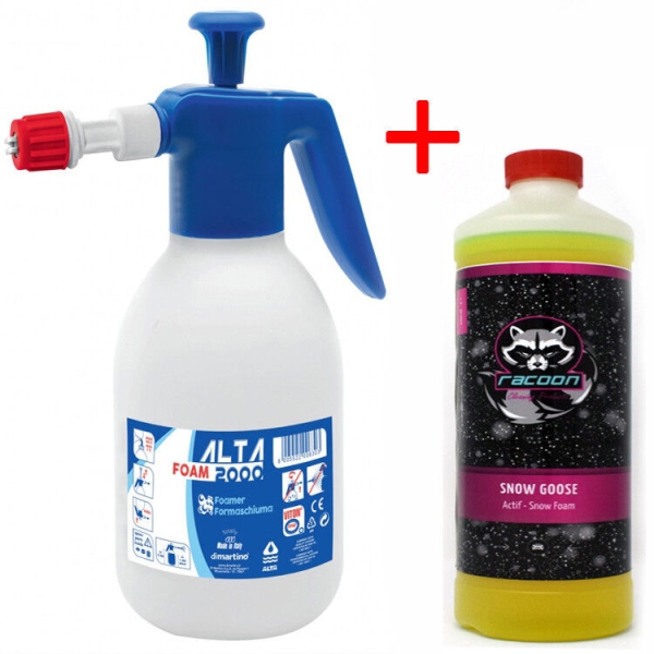 Dimartino ALTA Foam 2000 Schaumsprüher 2 Liter + Racoon Snow Goose 1 Liter